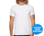 Tommy Hilfiger Men's Flag Crew Tee / T-Shirt / Tshirt - White