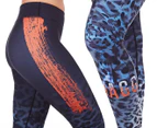 JAGGAD Women's Crouching Tiger 7/8 Legging - Leopard