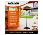 Heller 2000W Electric Outdoor Patio Heater - Black