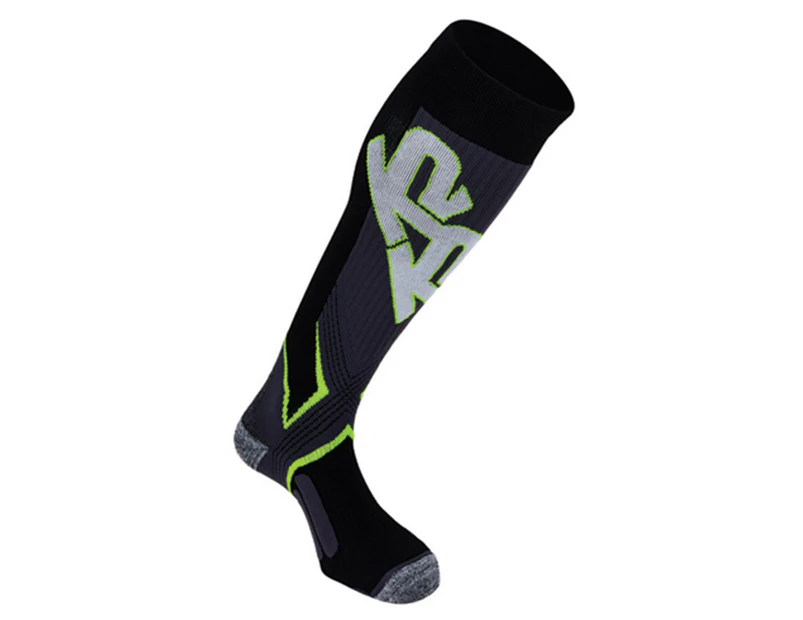 K2 All-Mountain Performance Sock - Black/Neon Green