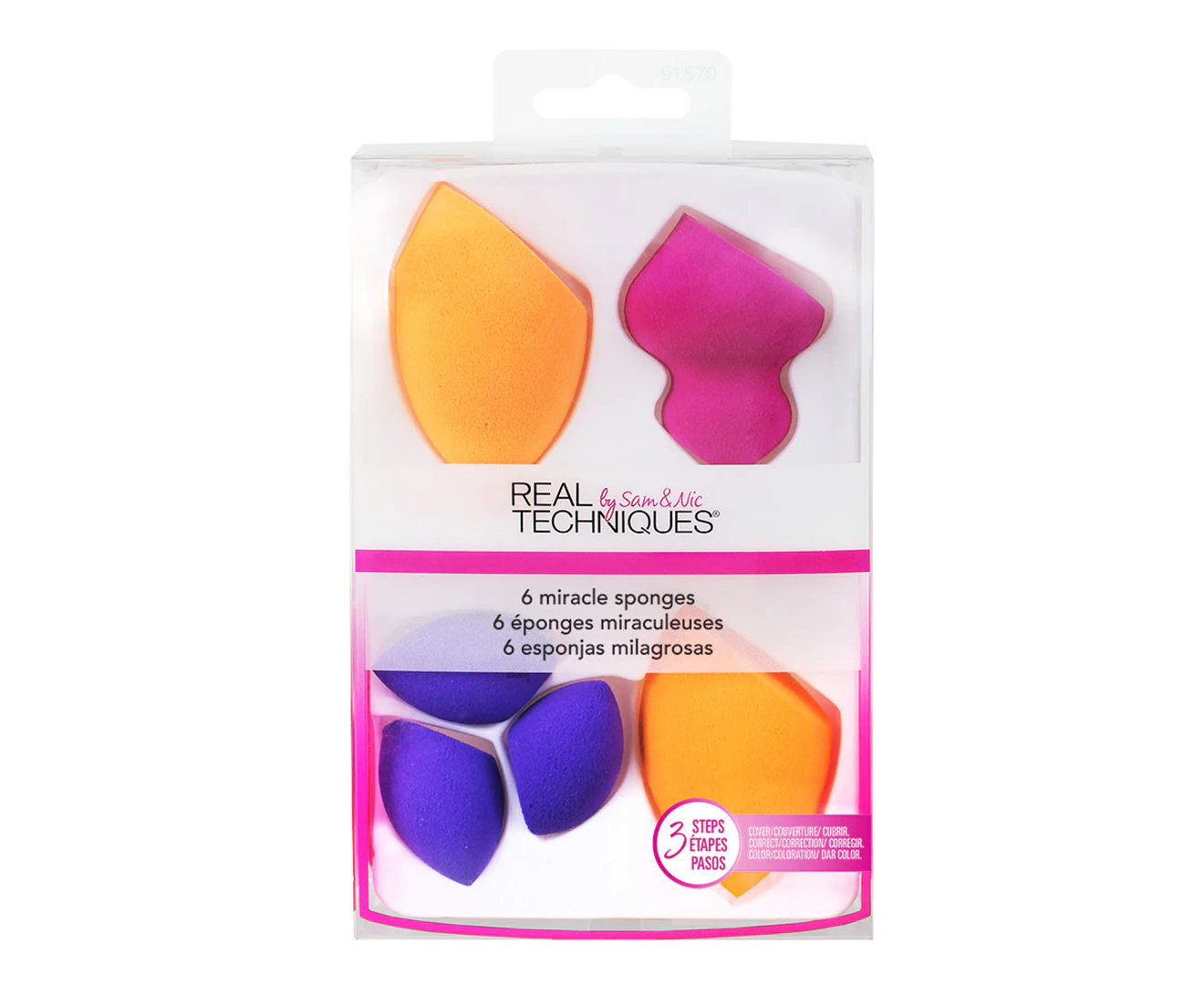 Real Techniques 6pc Miracle Sponges 