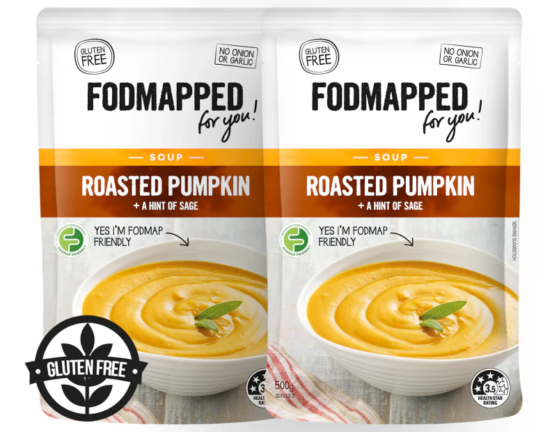 2 x Fodmapped For You Roasted Pumpkin Soup 500g