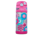 Thermos FUNtainer 355mL Stainless Steel Vacuum Insulated Drink Bottle - Flowers
