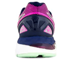 ASICS Women's GEL-Nimbus 19 Shoe - Indigo Blue/Paradise Green/Pink Glow