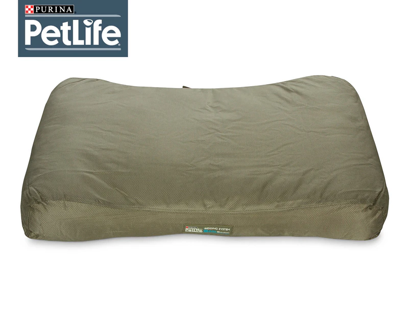Purina PetLife 105x70cm Lounger for Medium Dogs - Olive