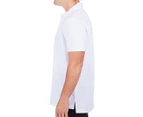 NNT Men's Short Sleeve 2-Button Polo - White