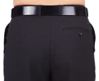 NNT Men's Single Pleat Pant - Charcoal