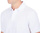 NNT Men's Short Sleeve 2-Button Polo - White