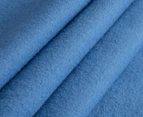 Luxury Living 145GSM Cotton Flannel Double Bed Sheet Set - Royal Blue