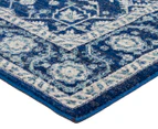 Rug Culture 290x200cm Tapestry Easy Care Cleo Rug - Navy