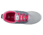 Adidas Girls' Pre/Grade School Galaxy 3 Shoe - Grey/Shock Pink/Dark Grey