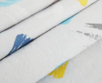 Belmondo Home Flannel Splash King Bed Sheet Set - Grey