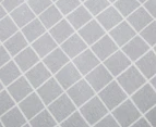 Belmondo Home Flannel Check Queen Bed Sheet Set - Grey