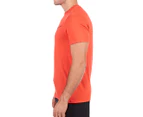 Nike Men's Hangtag Swoosh Tee - Max Orange/Dark Cayenne