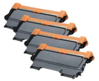 TN-2250 Premium Generic Cartridge For Brother Printers 4-Pack - Black