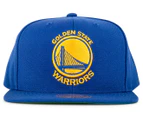 Mitchell & Ness Golden State Warriors Wool Solid Snapback - Blue
