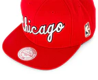 Mitchell & Ness Chicago Bulls Wool Solid Snapback - Red 
