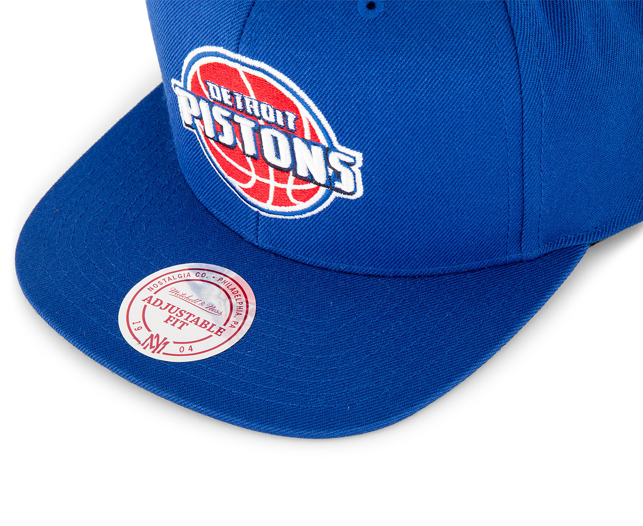 Mitchell & Ness Detroit Pistons Wool Solid Snapback - Blue