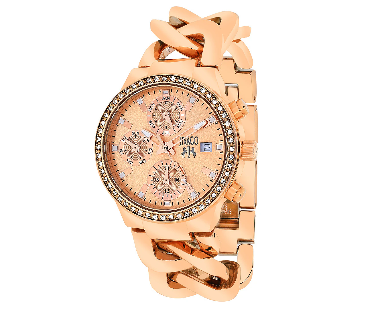 Jivago Women's 33mm Levley Watch - Rose Gold/Crystal