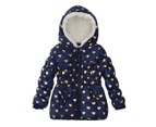 BQT Baby/Toddler Foil Hearts Jacket - Navy