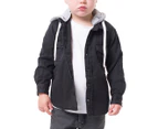 St Goliath Kids' Cooper Hooded Shirt - Black