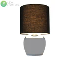 Lexi Lighting Corin Touch Table Lamp - Black/Chrome