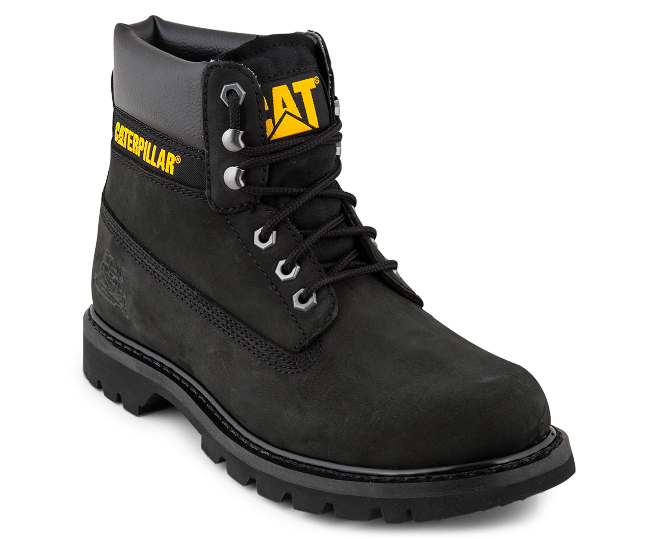 CAT Men's Colorado Leather Boot - Black Nubuck | Catch.com.au