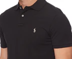Polo Ralph Lauren Men's Custom Slim Fit Mesh Polo Shirt - Ralph Lauren Black