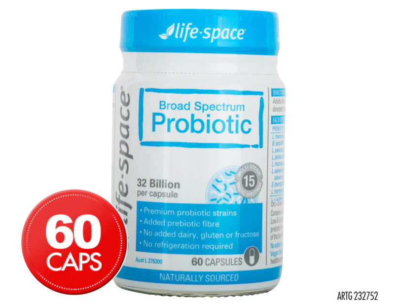 Life Space Broad Spectrum Probiotic 32 Billion 60 Capsules