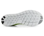 Nike Men's Free Run Flyknit Shoe - Pure Platinum/Black-Volt