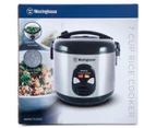 Westinghouse 7 Cup Rice Cooker - Black/Brushed Stainless Steel