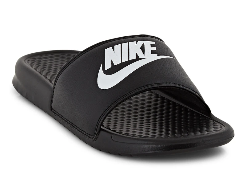 Nike Men's Benassi Just Do It Slides - Black/White