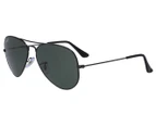 Ray-Ban Aviator Large Metal RB3025 Polarised Sunglasses - Black/Green G-15