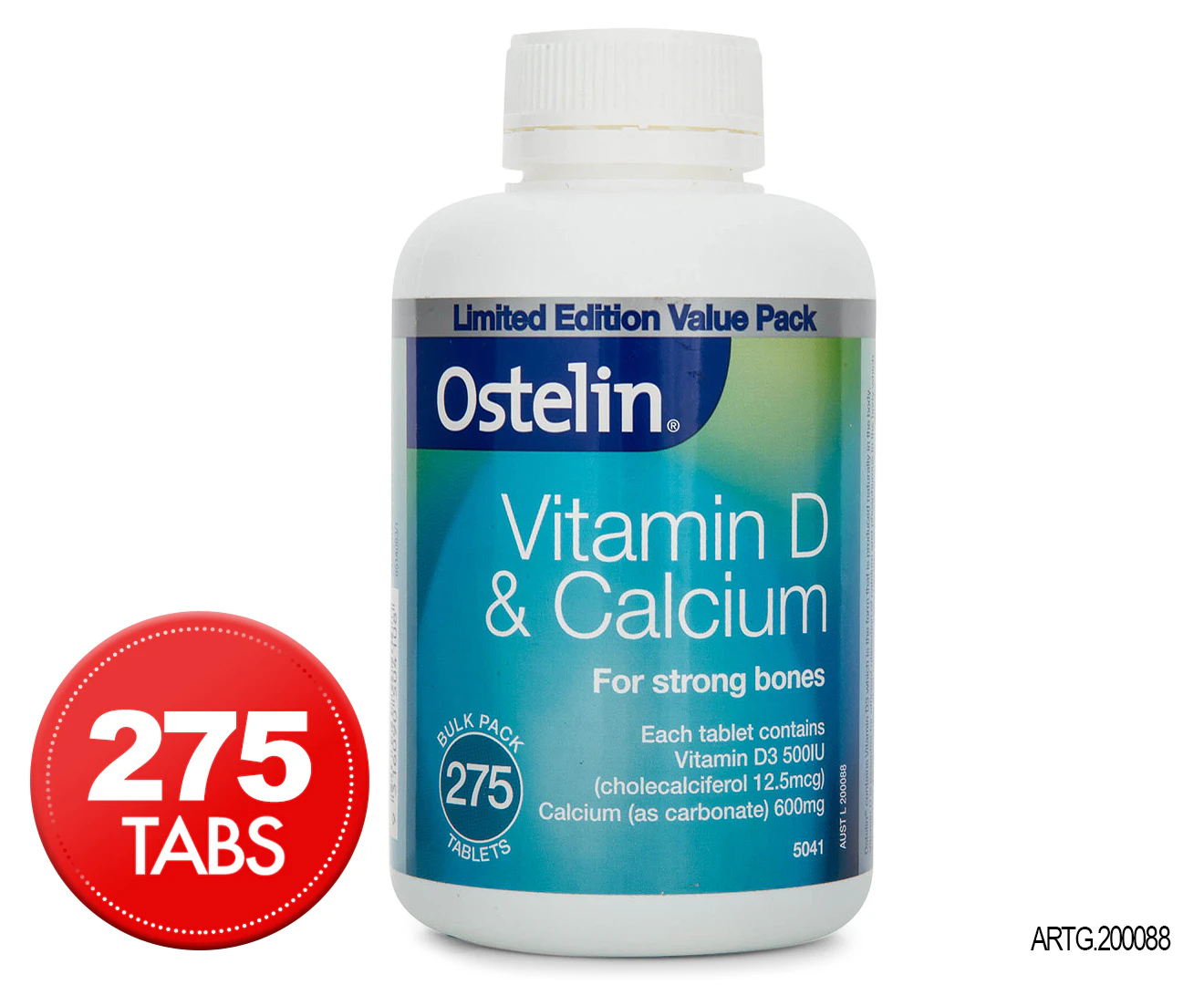 Ostelin Vitamin D & Calcium 275 Tablets