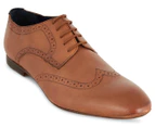 Ben Sherman Men's Akre Wing Brogue Leather Shoe - Tan