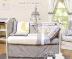 The Peanut Shell Little Star 5pc Cot Set - Grey/Yellow
