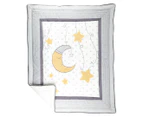 The Peanut Shell Little Star 5pc Cot Set - Grey/Yellow