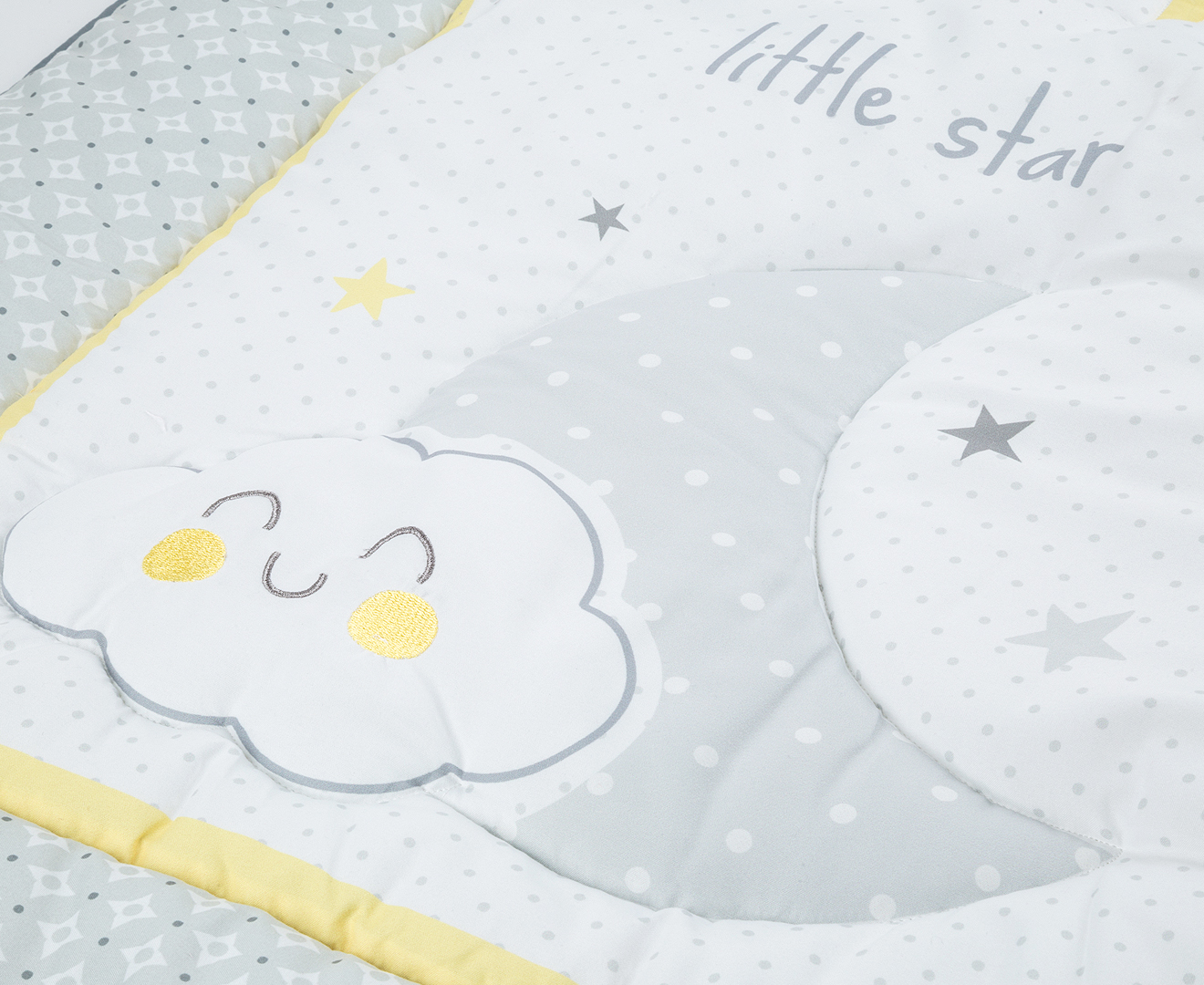 Belle Starry Night Cot Bedding Set 3pc Grey Yellow Catch Com Au