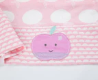 Little Cloud Berry Sweet Cot Set 4pc - Pink