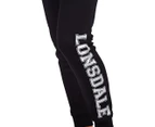 Lonsdale Women's Jacque Trackpant - Black/Silver