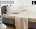Apartmento 1900TC King Bed Sheet Set - Ivory