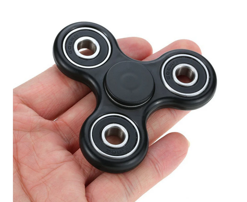 Fidget Hand Finger Spinner Stress Relief Gadget - Black