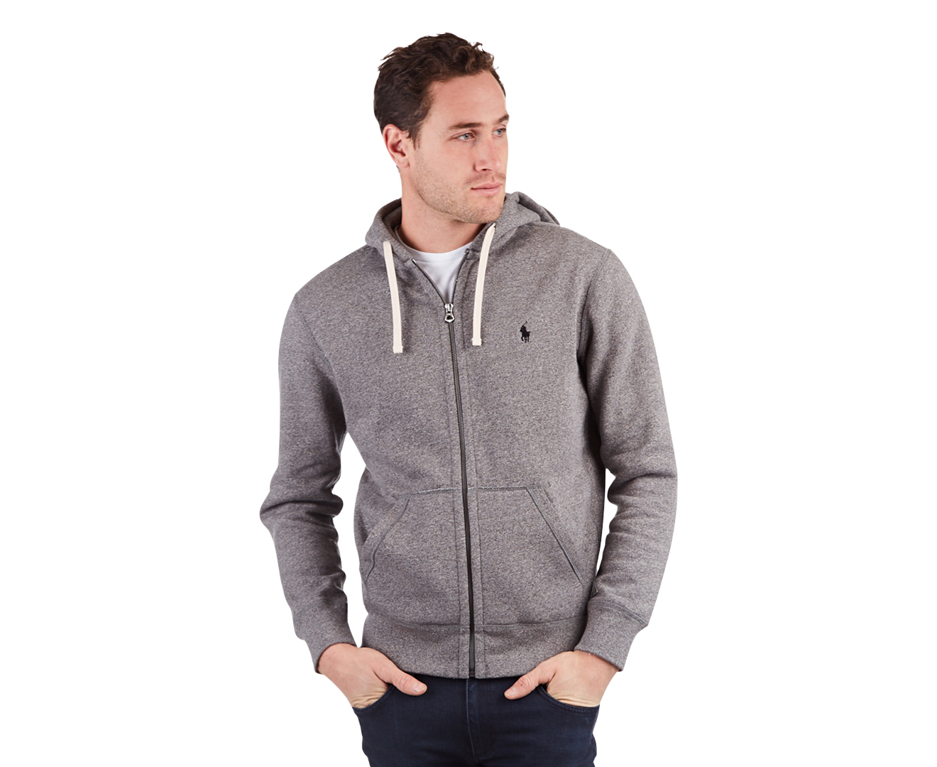 alaskan heather polo hoodie