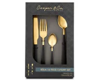 Cooper & Co. Bella 16-Piece Two Tone Cutlery Set - Black/Gold
