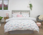 Apartmento Eve Reversible Queen Bed Quilt Cover Set - Grey