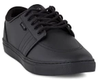 Kustom Men's Remark Tough Leather Sneaker - Black Leather
