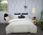Apartmento Inga Reversible King Bed Quilt Cover Set - Grey