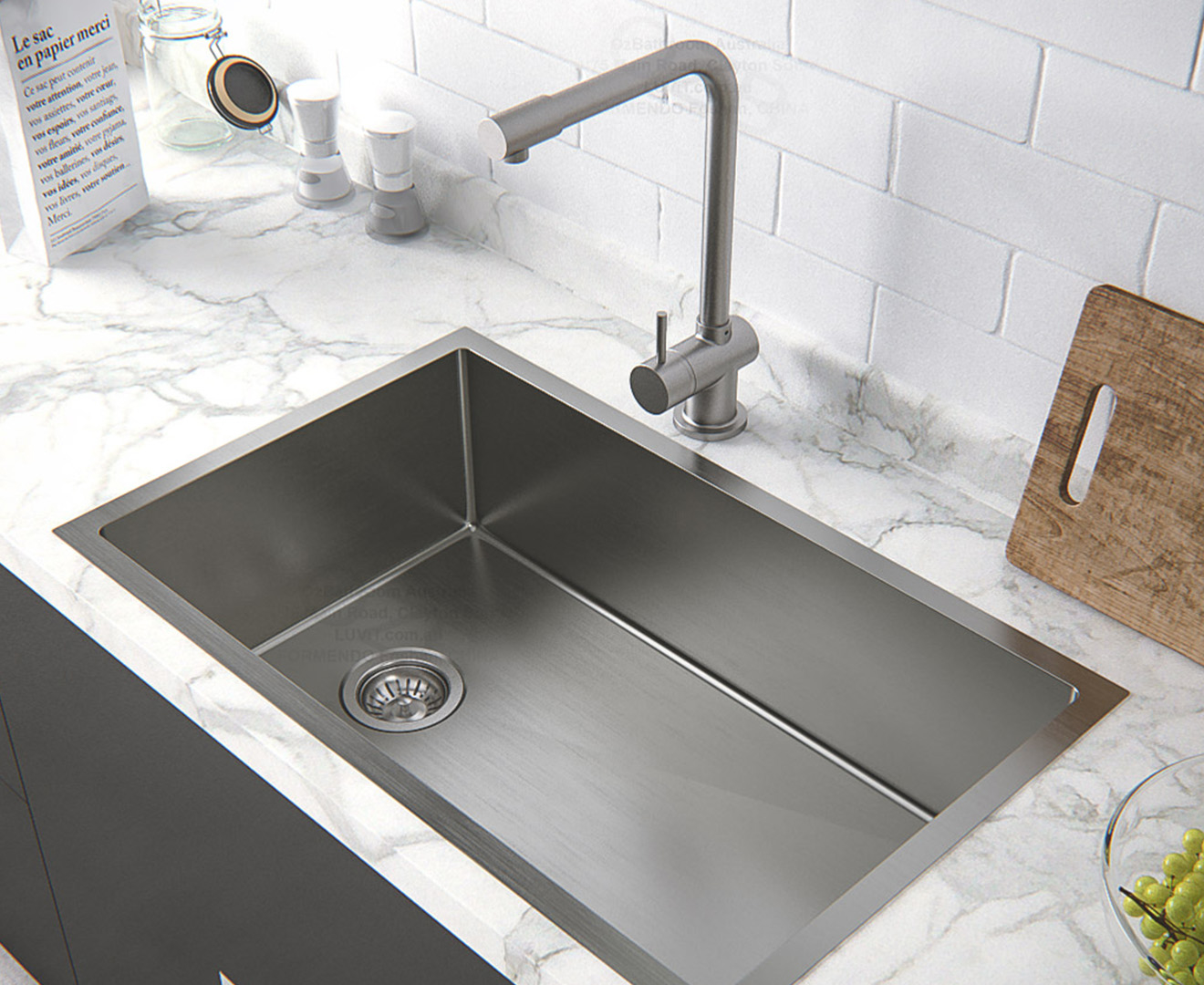 type 316 stainless steel kitchen sink