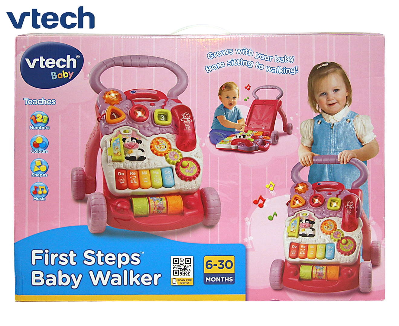 vtech first steps baby walker pink cheapest