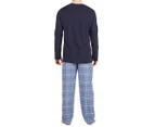 Michael Kors Men's 2pc Flannel Sleep Set - Smokey Blue/Navy